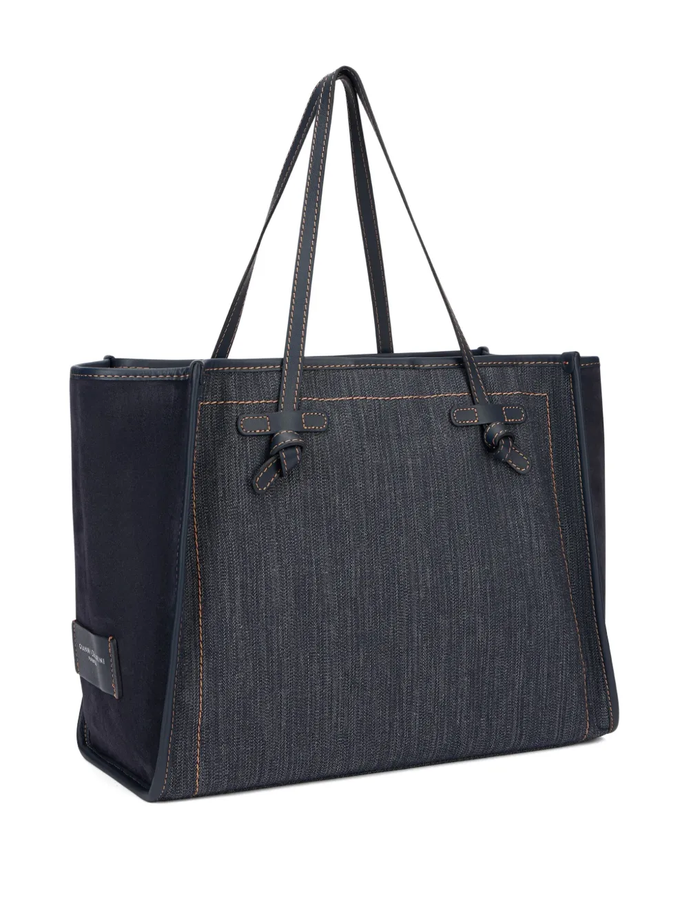GIANNI CHIARINI Marcella denim tote bag Blauw