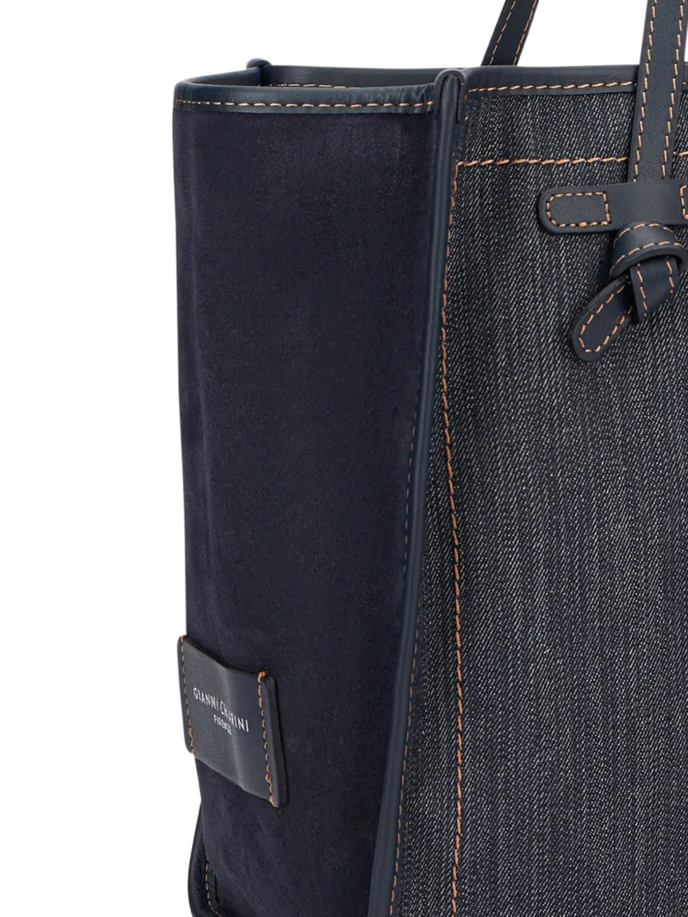 GIANNI CHIARINI Marcella denim tote bag Blauw