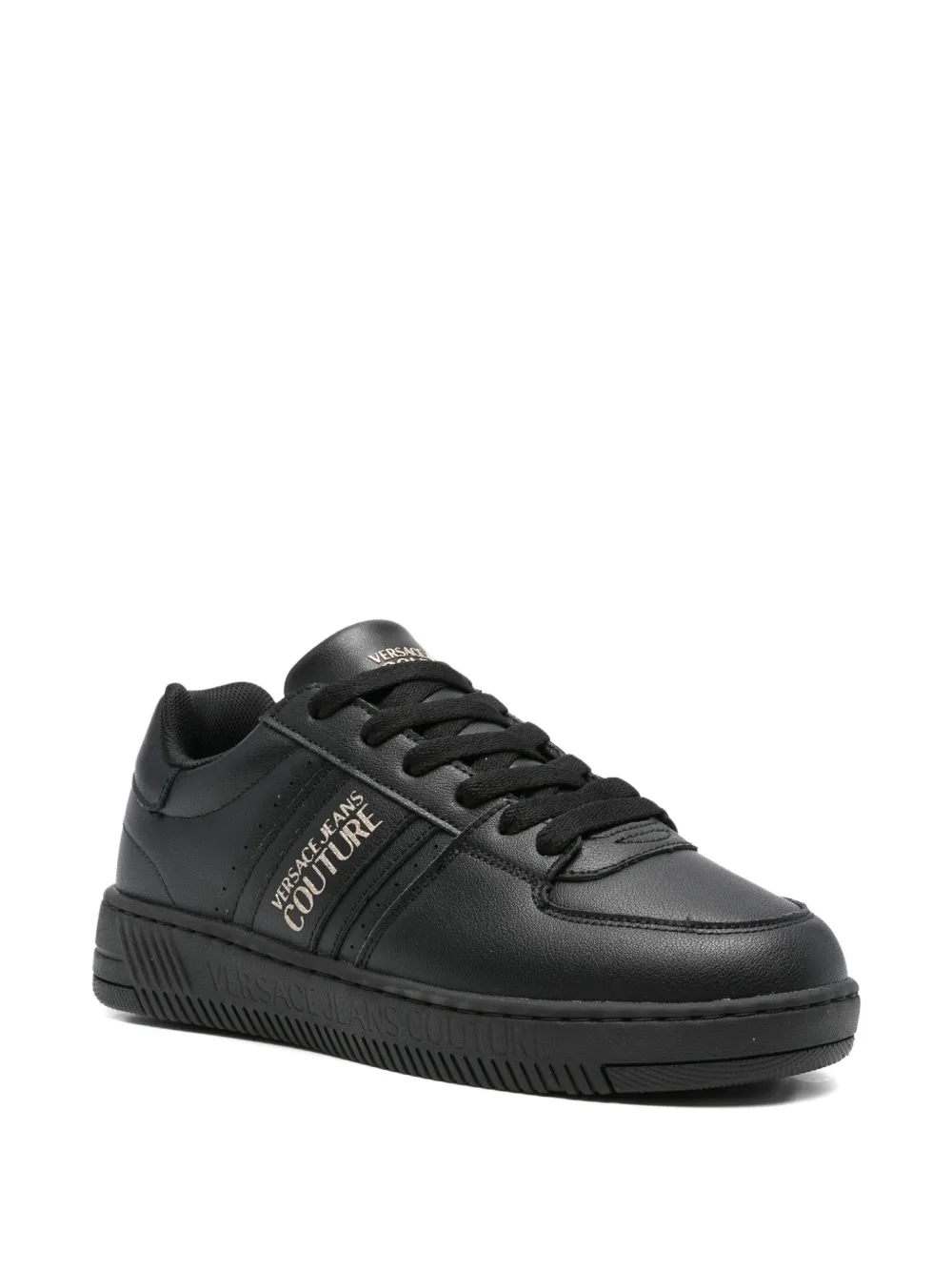 Versace Jeans Couture logo-detail sneakers - Zwart