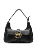 Just Cavalli snake-buckle shoulder bag - Black