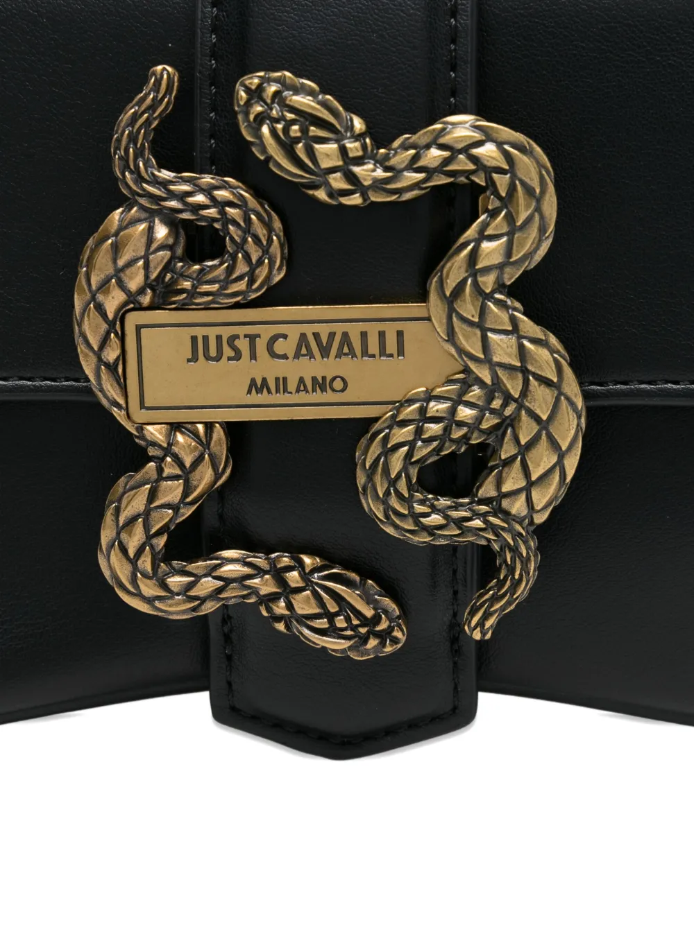 Just Cavalli Schoudertas met kettingband Zwart