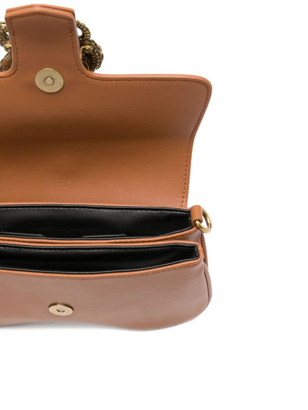 Just Cavalli Schoudertas met slangengesp Bruin