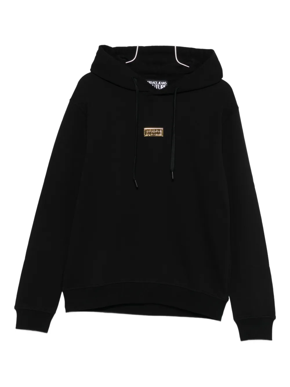 Versace Jeans Couture logo-plaque hoodie - Nero