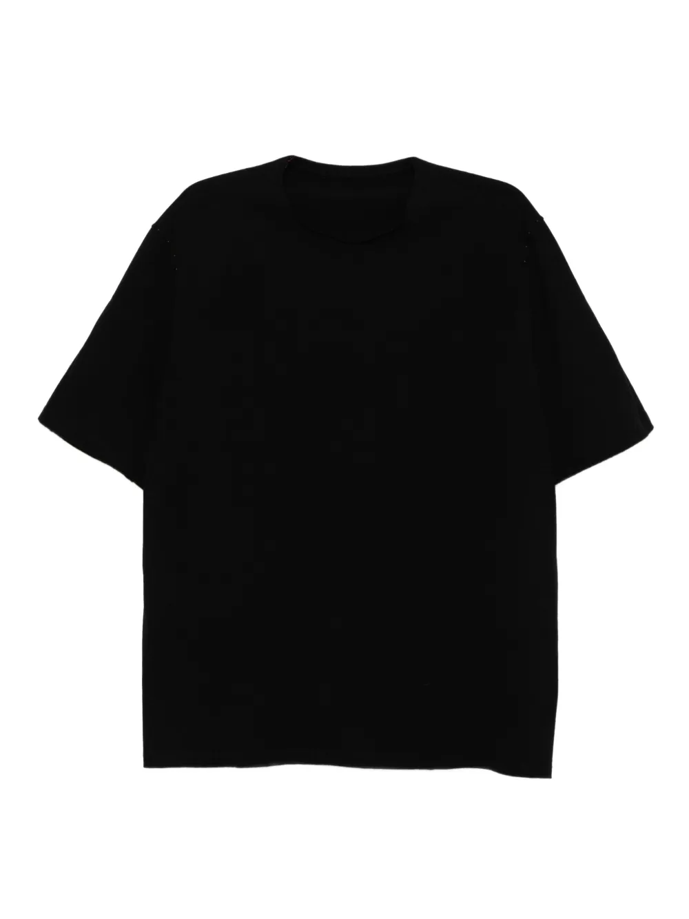 Devoa panelled cotton T-shirt | Black | Image 1