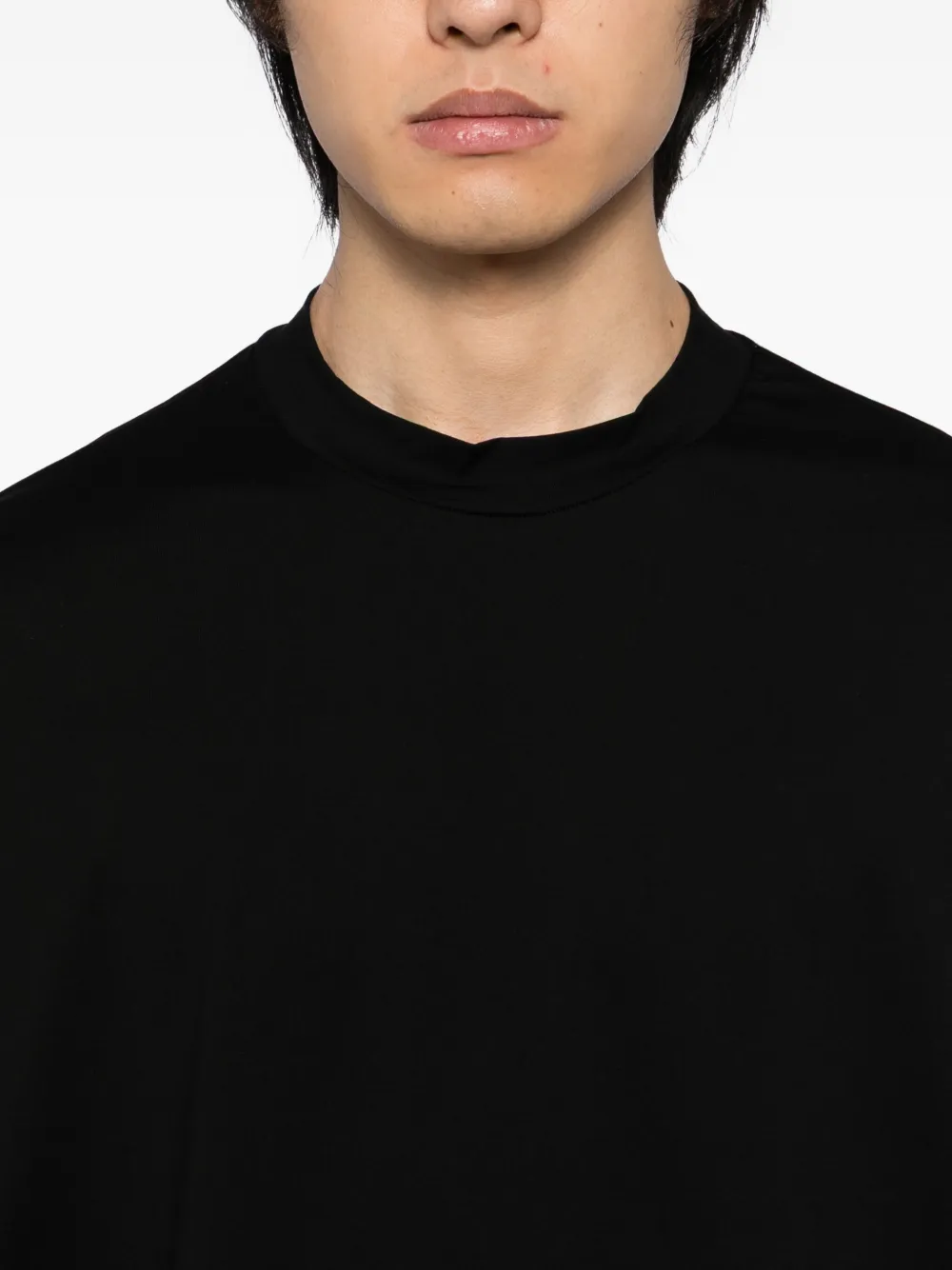 Devoa Cotton T-shirt In Black