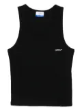Off-White ribbed scoop-neck tank top - Black