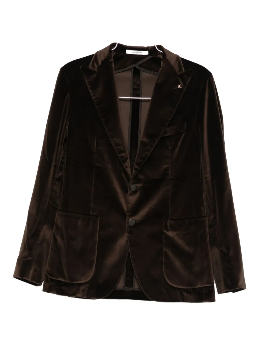 Tagliatore Patch-pocket Blazer In Brown