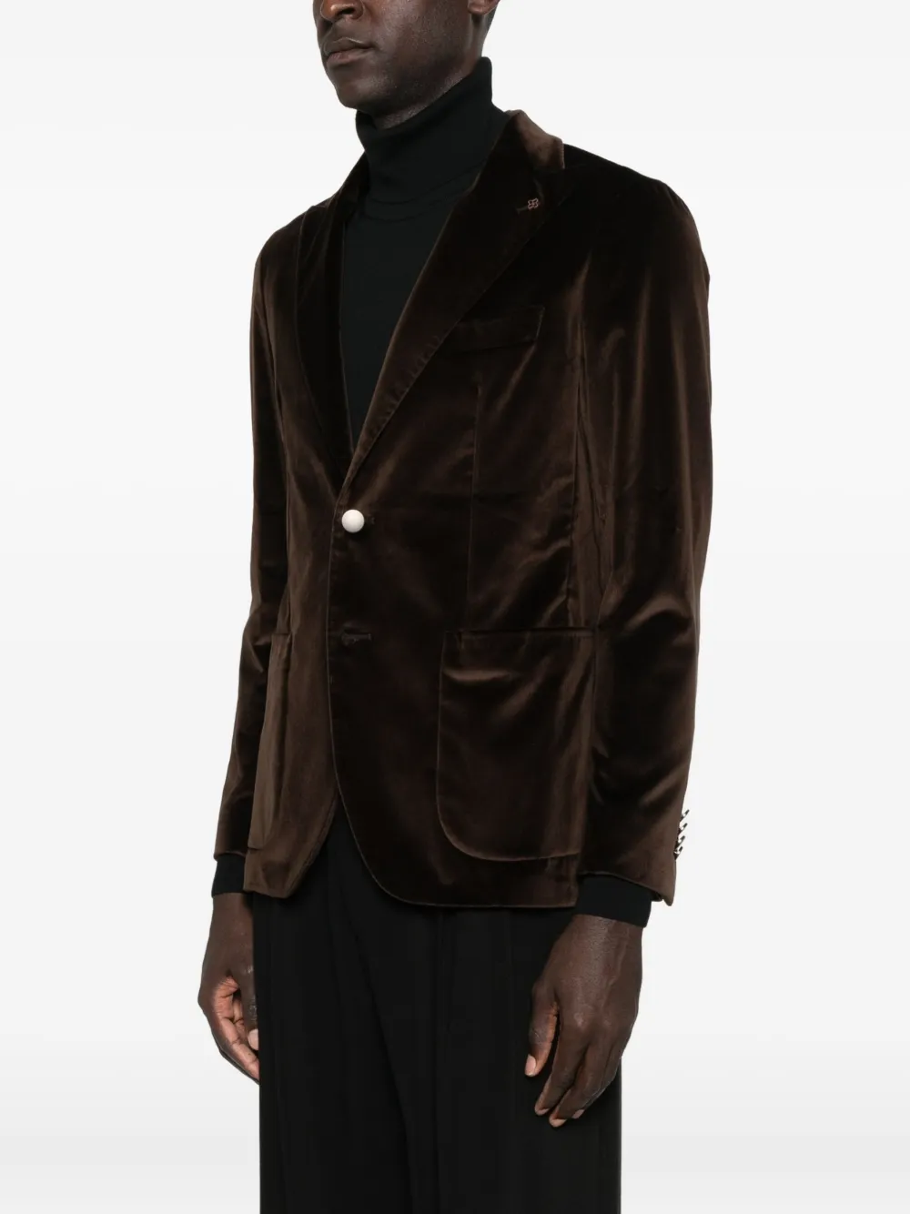 Tagliatore Patch-pocket Blazer In Brown