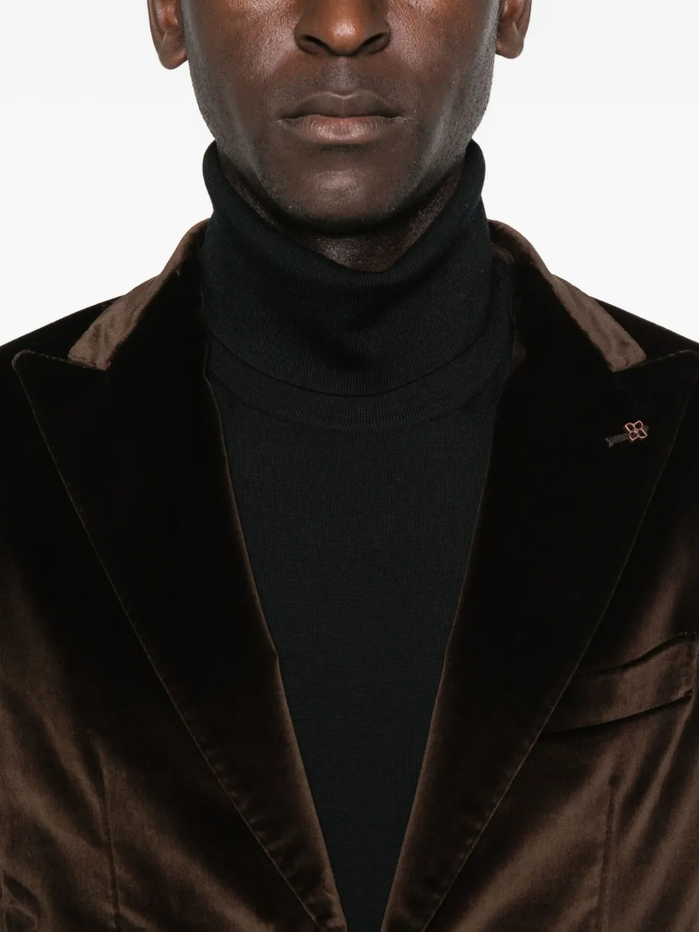 Tagliatore Patch-pocket Blazer In Brown