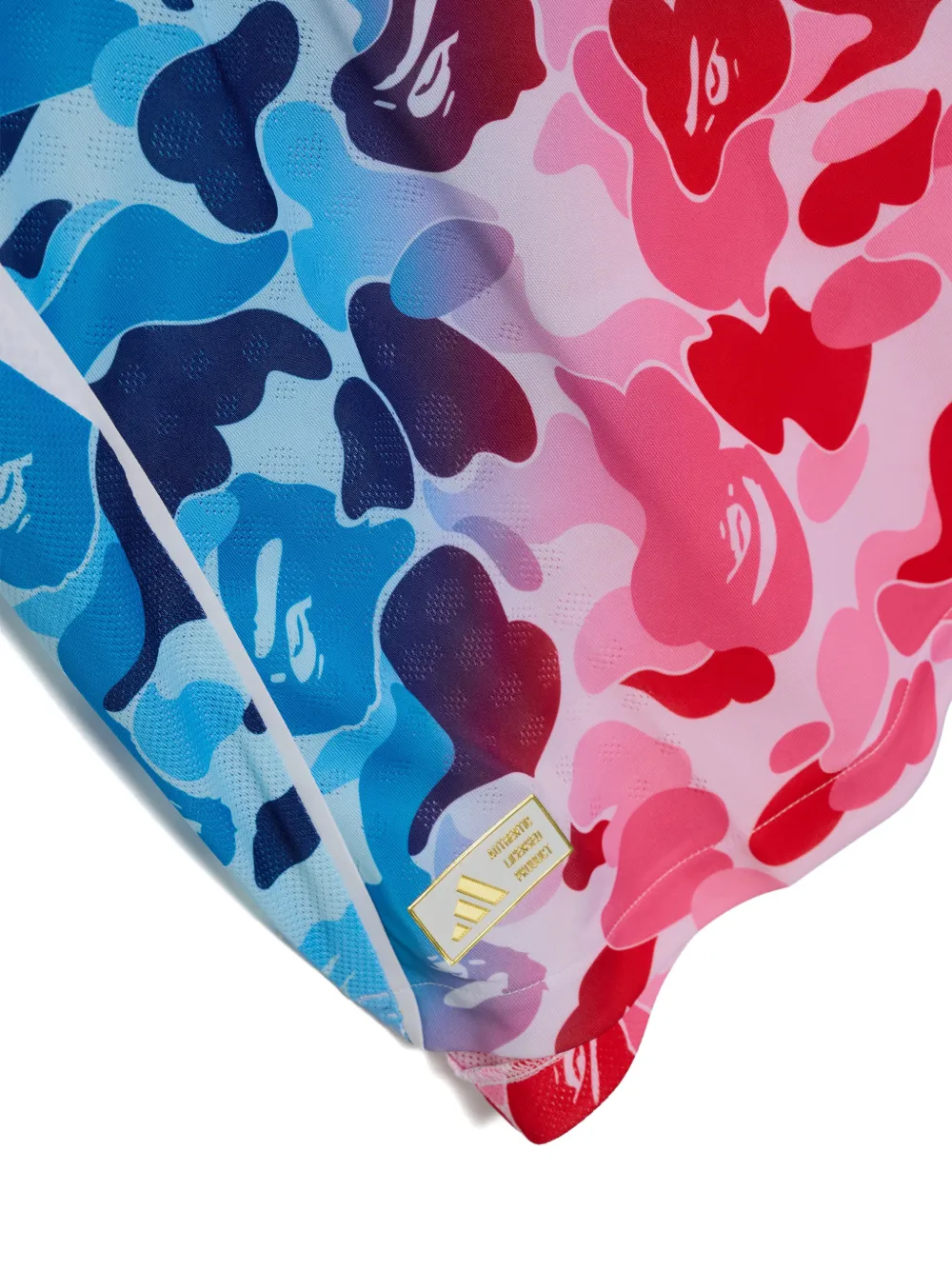 adidas x Bape T-shirt met drie strepen Blauw