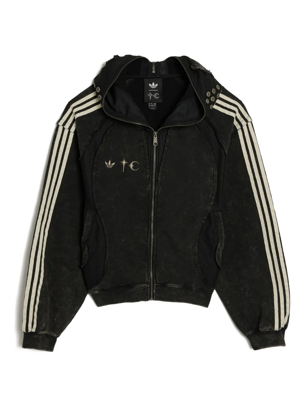 Adidas Thug Club Teamgeist Zip Hoodie | Black | FARFETCH