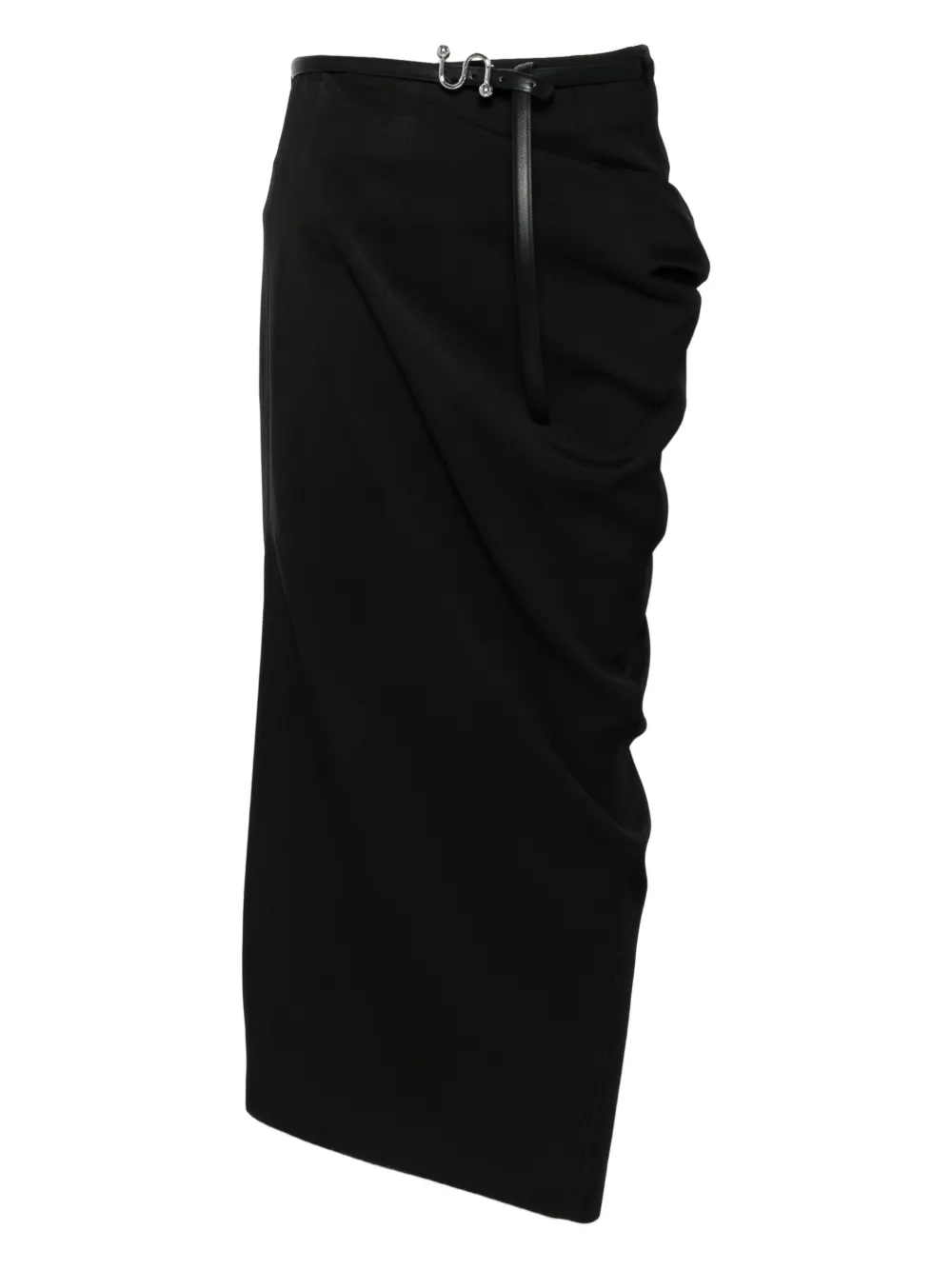 Sportmax draped belted skirt | Black | Image 1