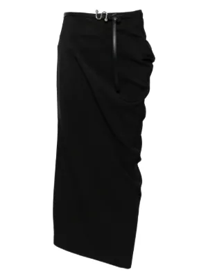 スカート Sportmax Skirt Calf-length skirt with a double-wrap belt, ivory | Sportmax