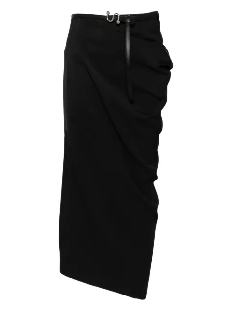 Sportmax draped belted skirt