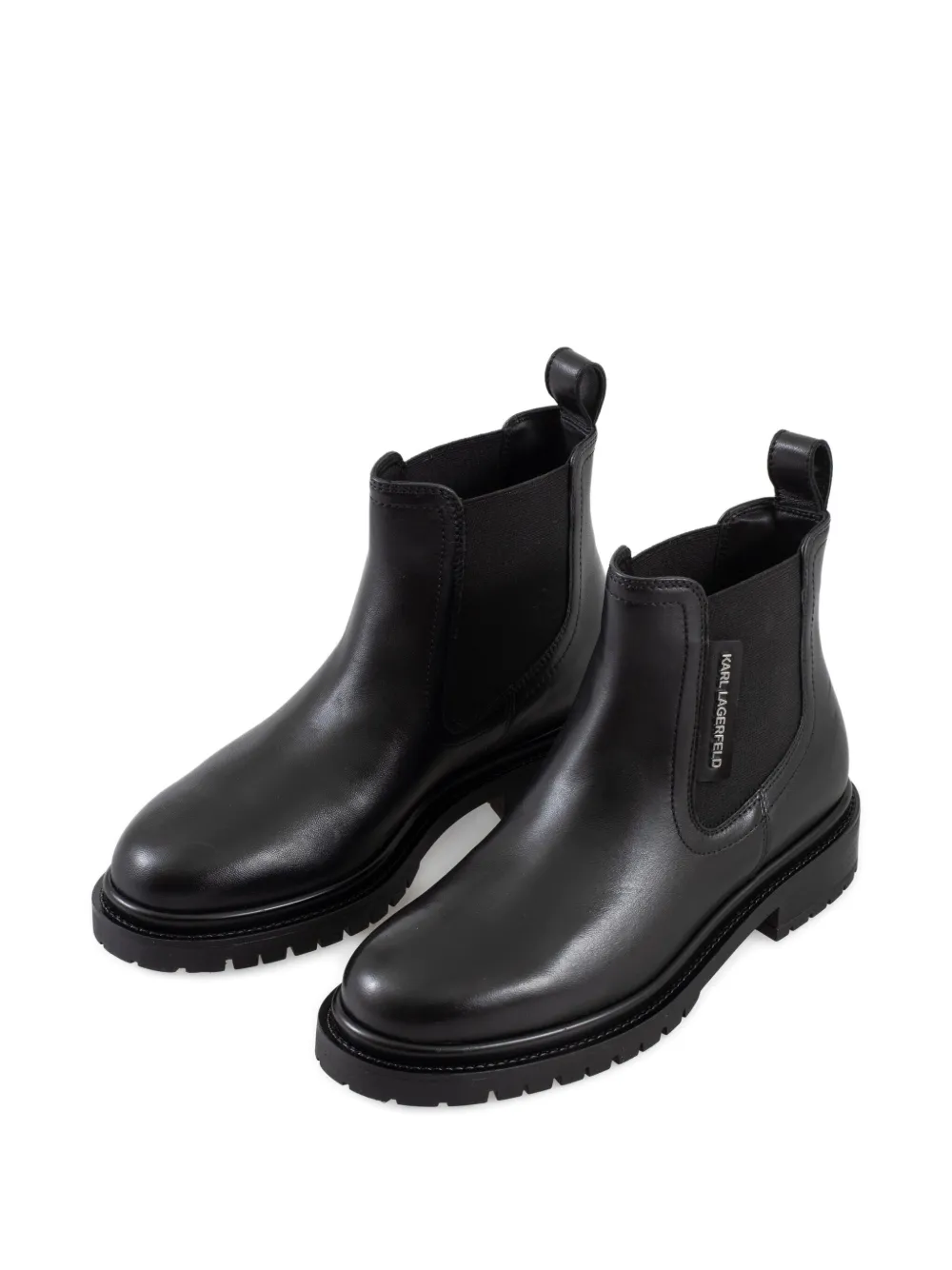 Karl Lagerfeld elastic-panel chelsea boots Black