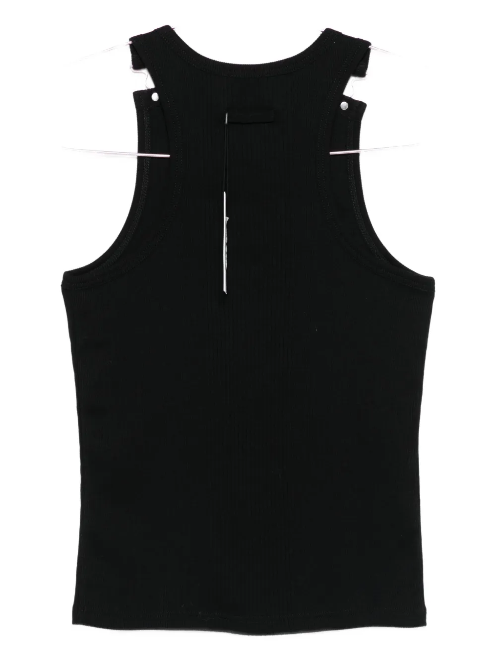 Jean Paul Gaultier ribbed-knit embellished vest Zwart