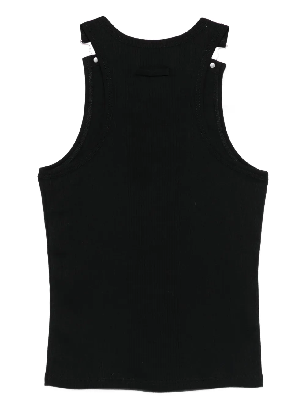 Jean Paul Gaultier ribbed-knit embellished vest - Zwart