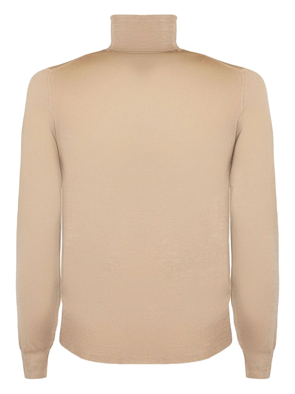 Fedeli high-neck ribbed-trim sweater Beige