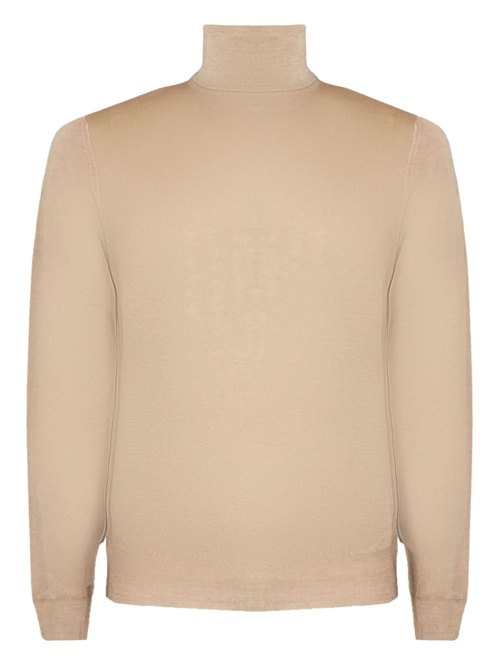 Fedeli high-neck ribbed-trim sweater Beige