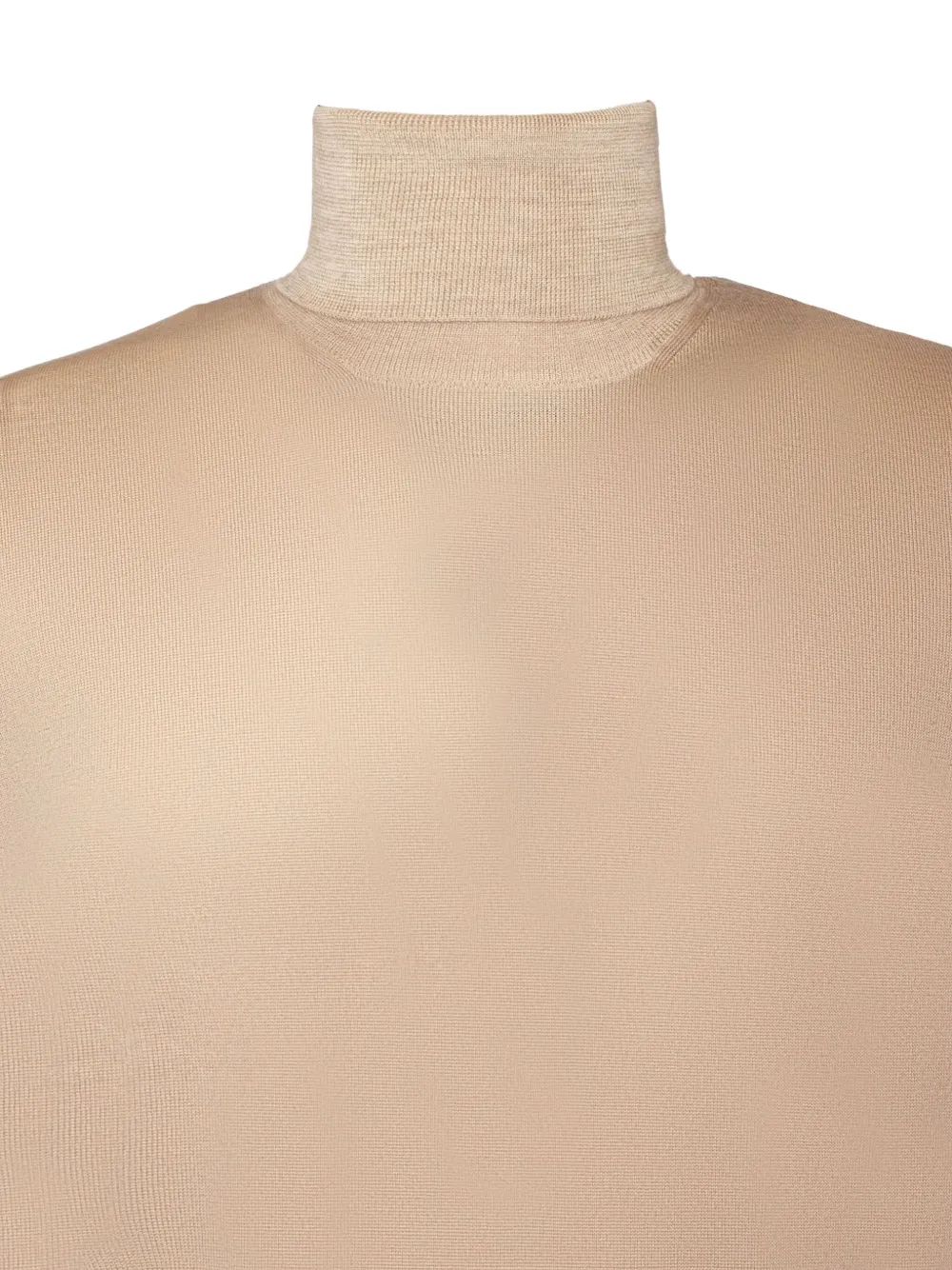 Fedeli high-neck ribbed-trim sweater Beige