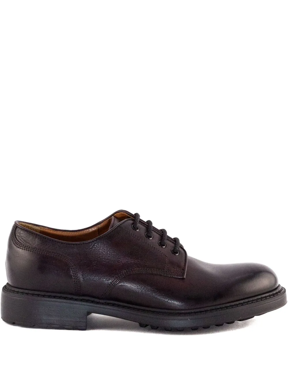 leather lace-up derby shoes