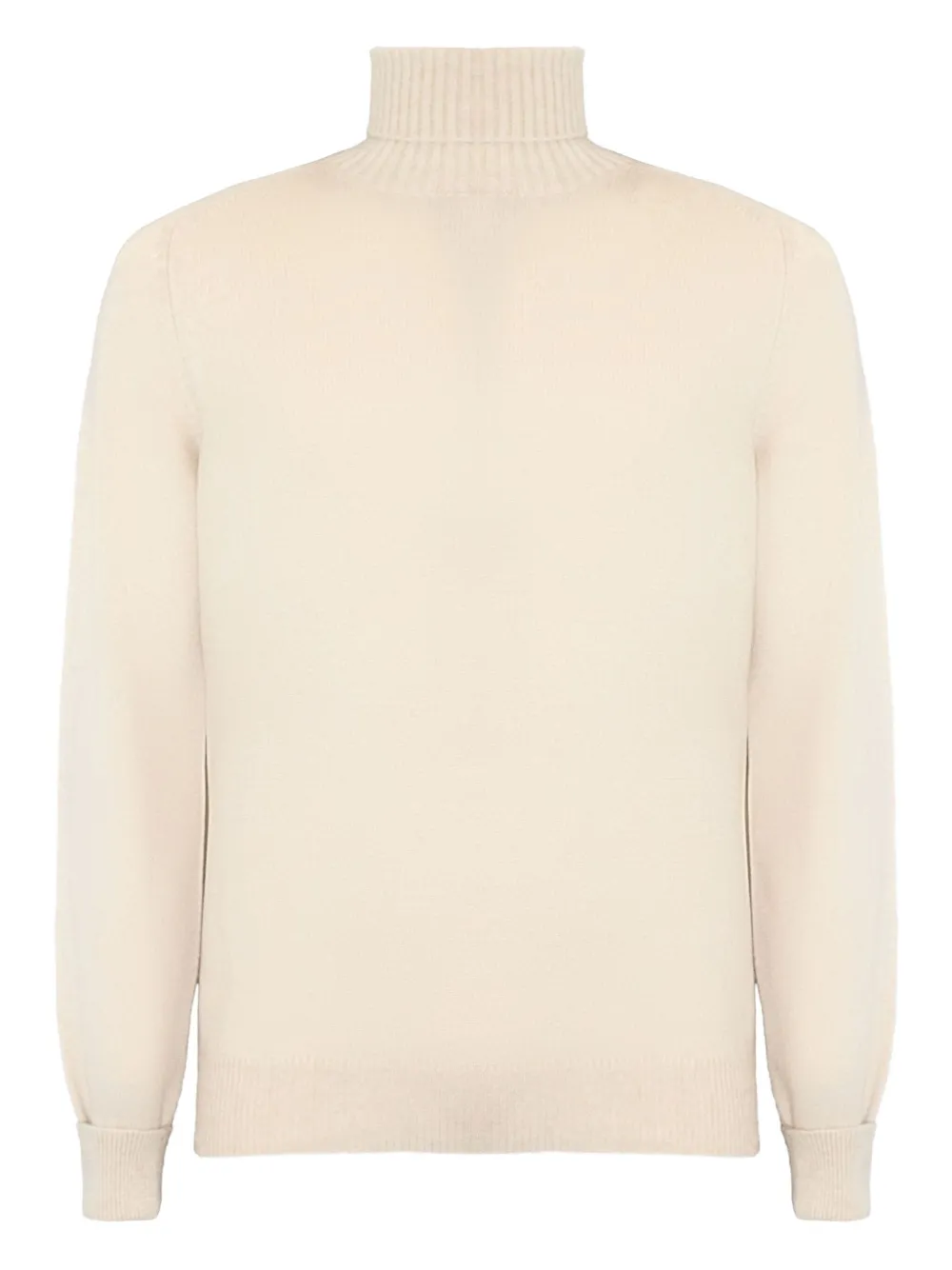 turtleneck ribbed-trim sweater