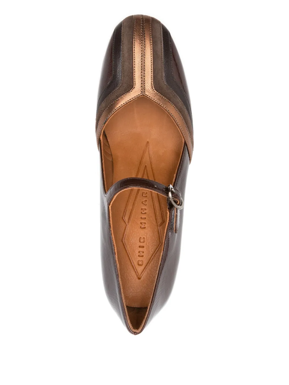 Chie Mihara 70mm block-heel pumps Brown