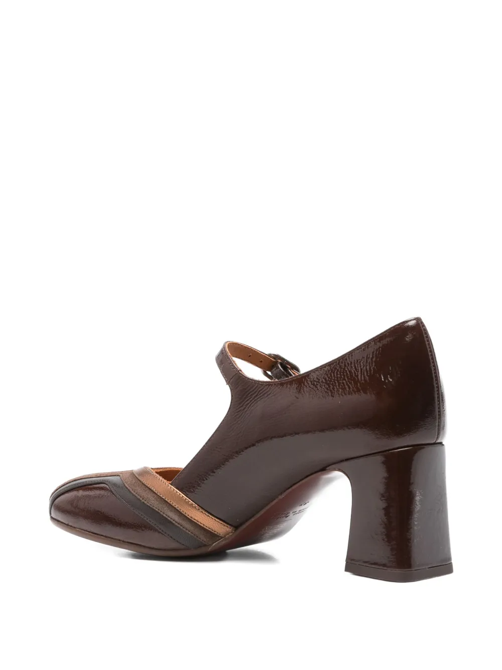 Chie Mihara 70mm block-heel pumps Brown