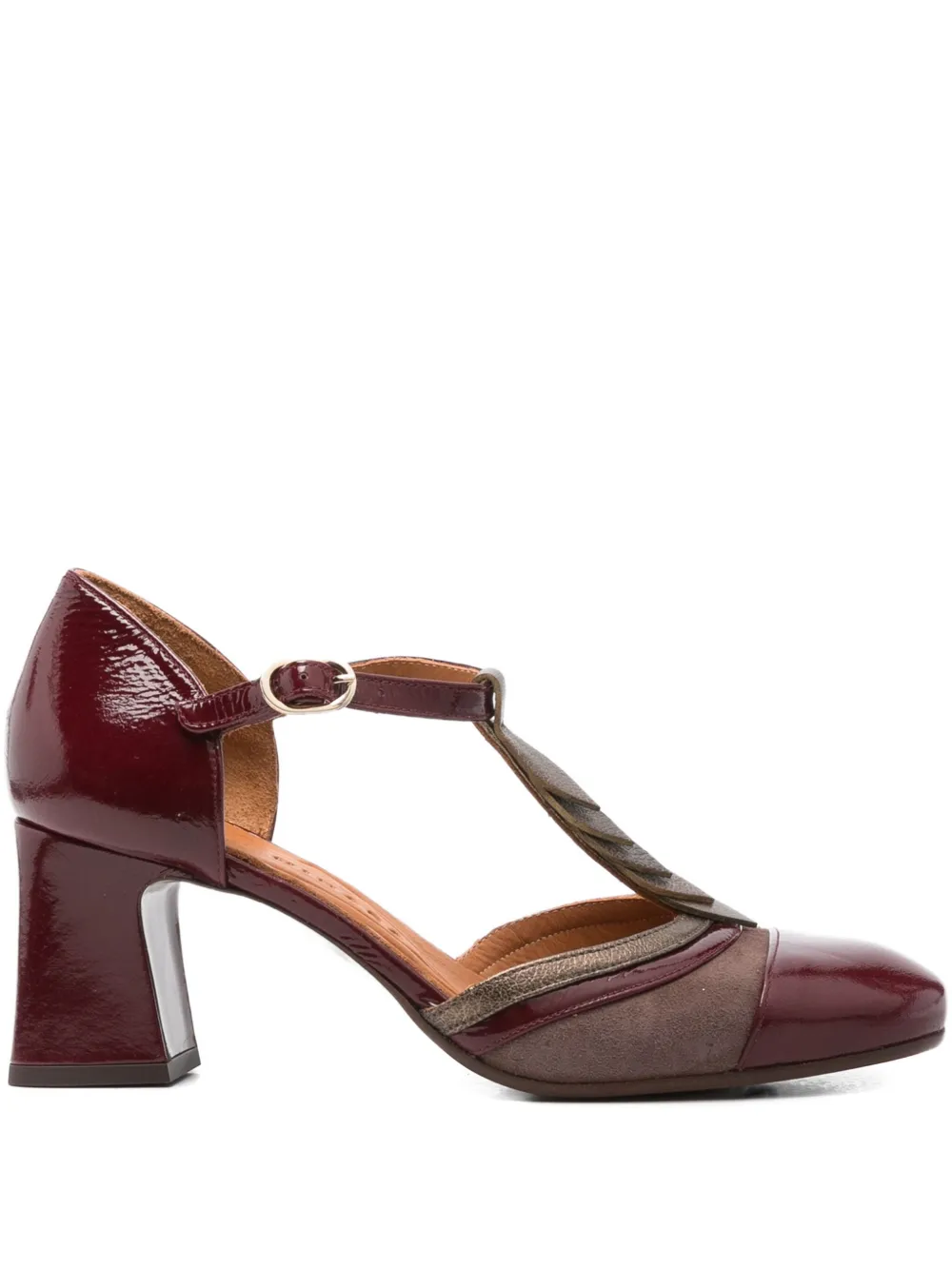 Chie Mihara 70mm t-bar block-heel pumps - レッド Chie Mihara 70mm t-bar block-heel pumps - レッド