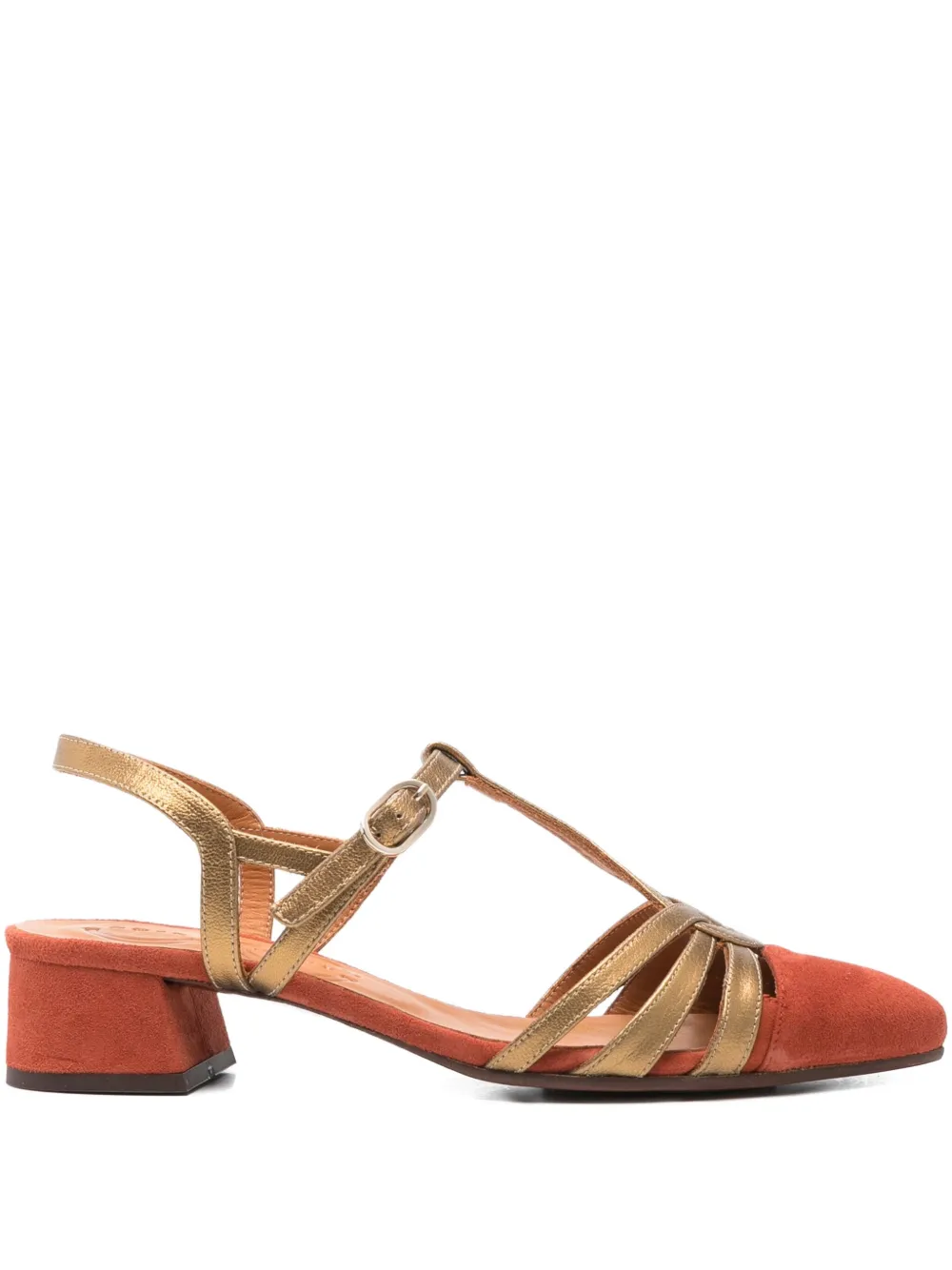 Chie Mihara 40mm T-bar heeled pumps Orange