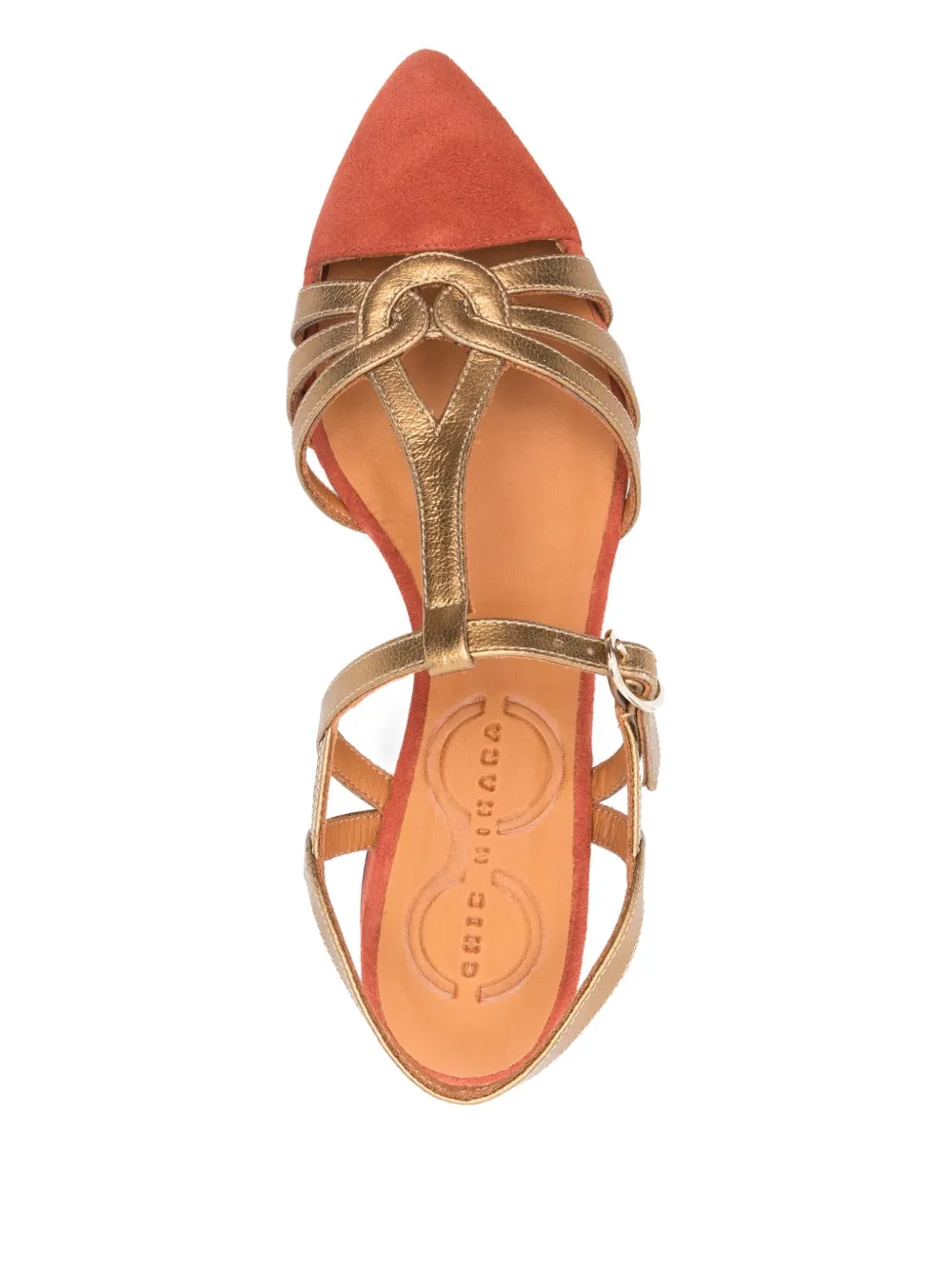 Chie Mihara 40mm T-bar heeled pumps Orange