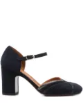 Chie Mihara 80mm ankle-strap block-heel pumps - Blue