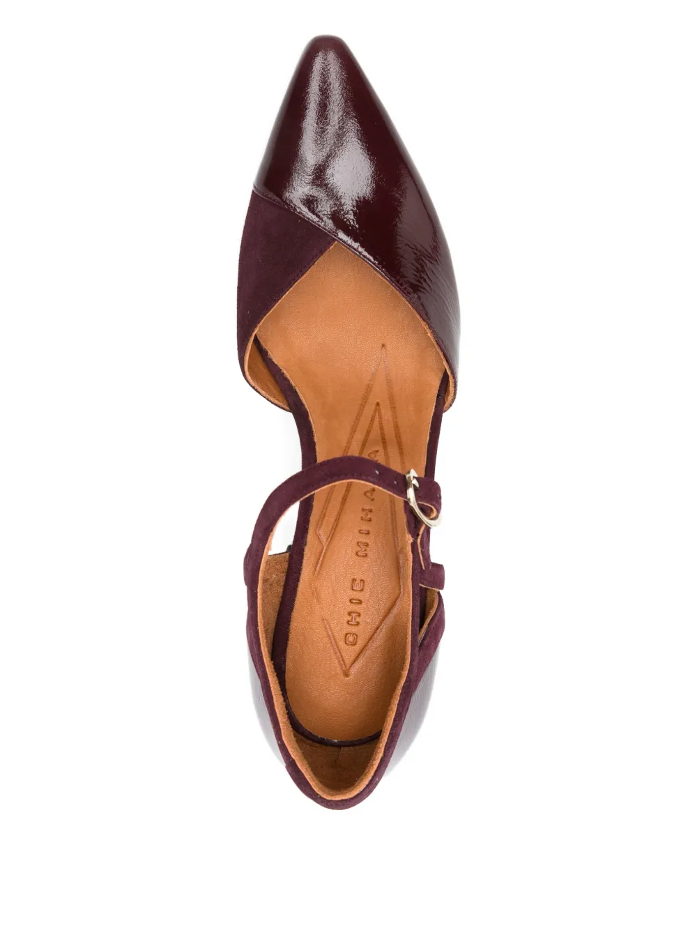 Chie Mihara 70mm block-heel ankle-strap pumps Red
