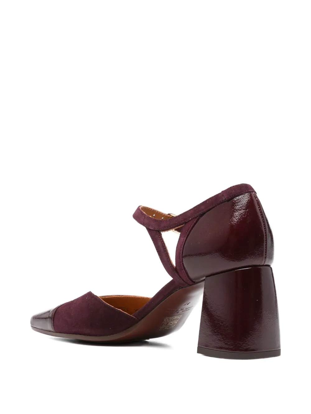 Chie Mihara 70mm block-heel ankle-strap pumps Red