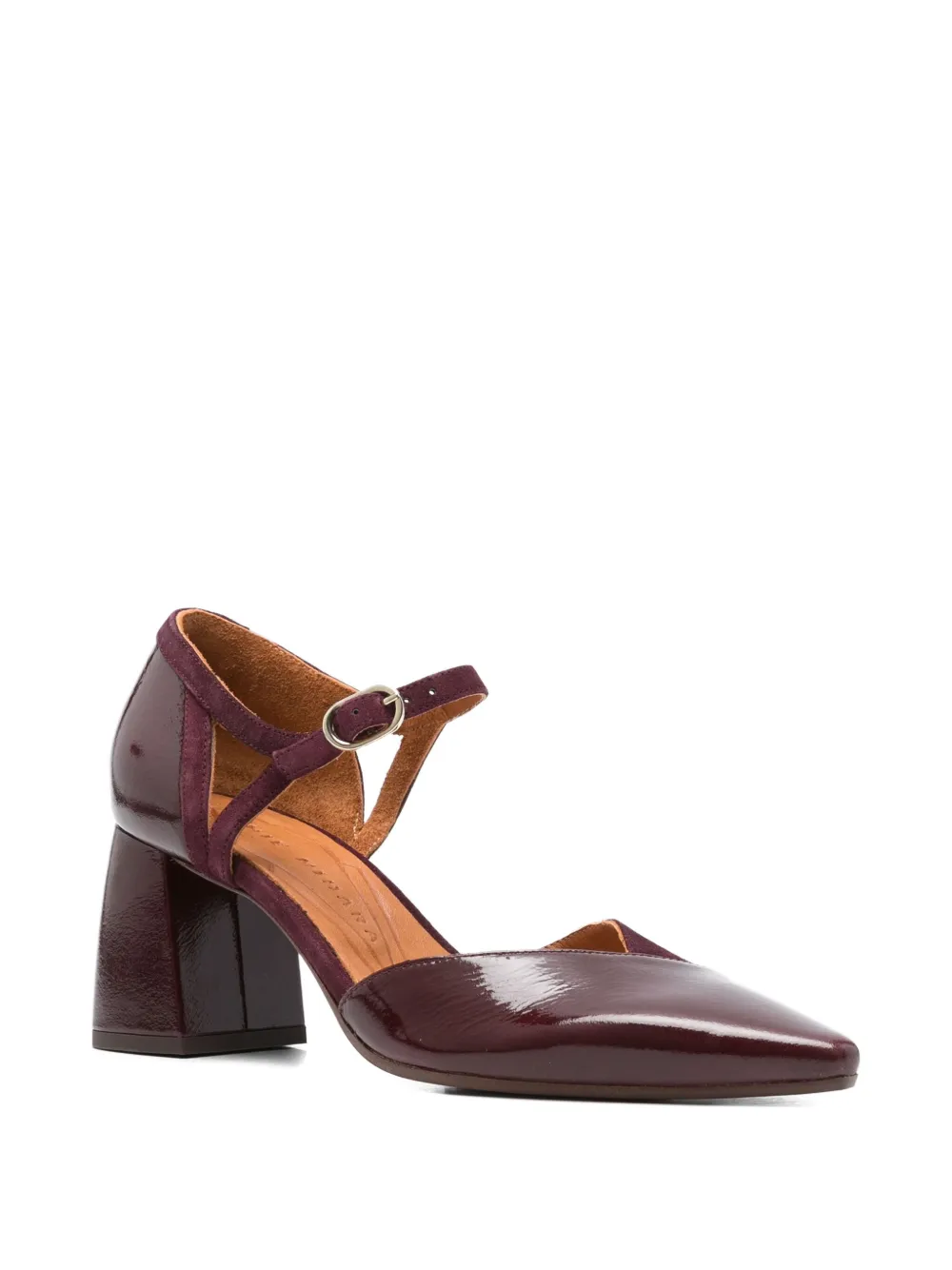 Chie Mihara 70mm block-heel ankle-strap pumps Red