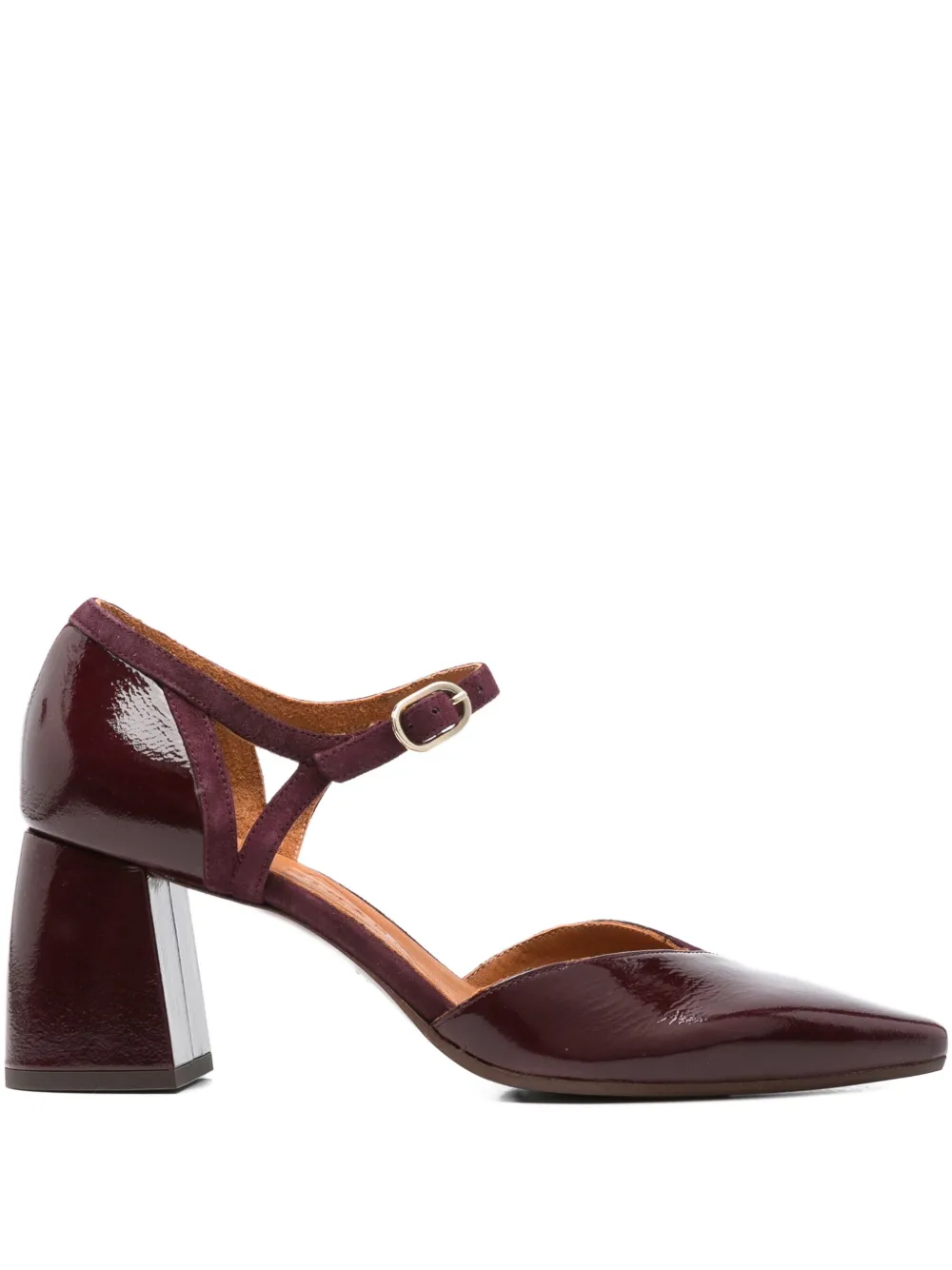 Chie Mihara 70mm block-heel ankle-strap pumps Red