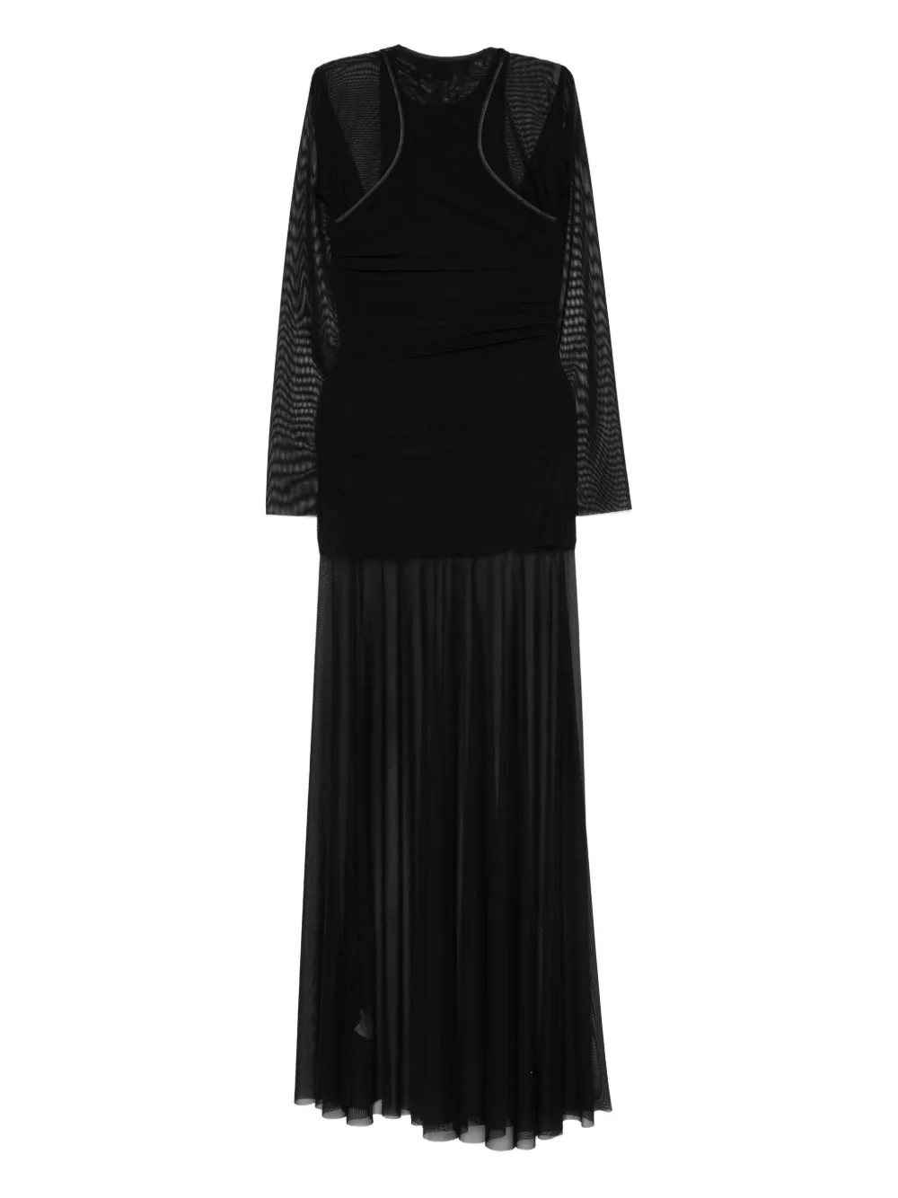 FEDERICO CINA semi-sheer layered maxi dress | Evening Dresses | Image 2