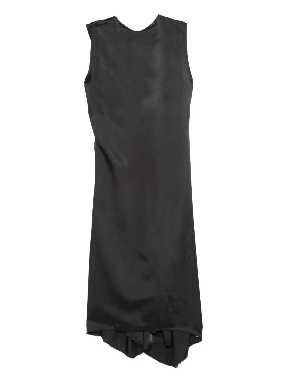 Federico Cina Sleeveless Asymmetric Dress In Gray