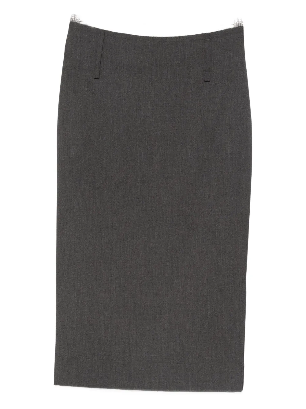 Federico Cina Straight Skirt In Gray