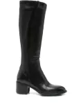 LEMARGO 60mm leather zip boots - Black