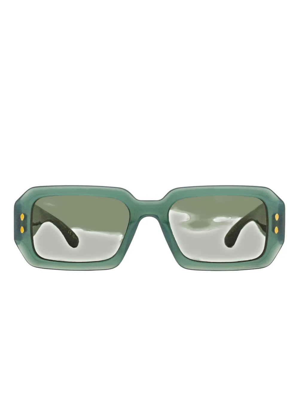 Isabel Marant Eyewear Rectangular-frame Sunglasses In Green