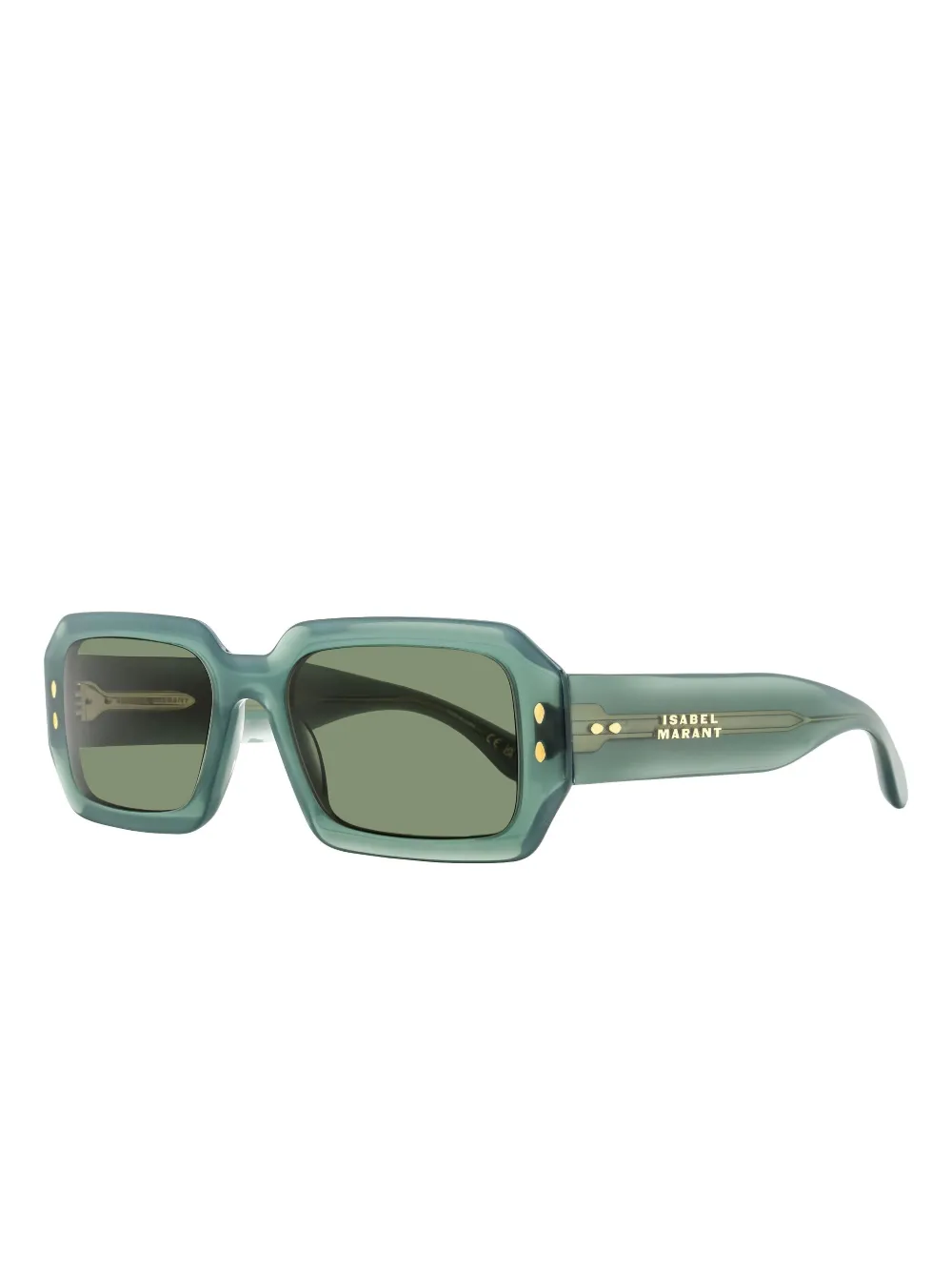 Isabel Marant Eyewear Zonnebril met rechthoekig montuur - Groen