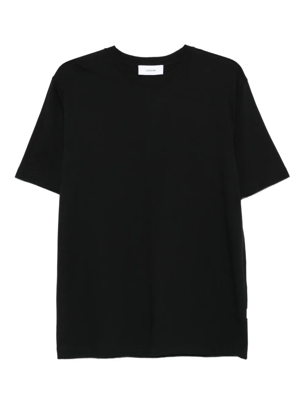 Lardini Katoenen T-shirt met korte mouwen Zwart