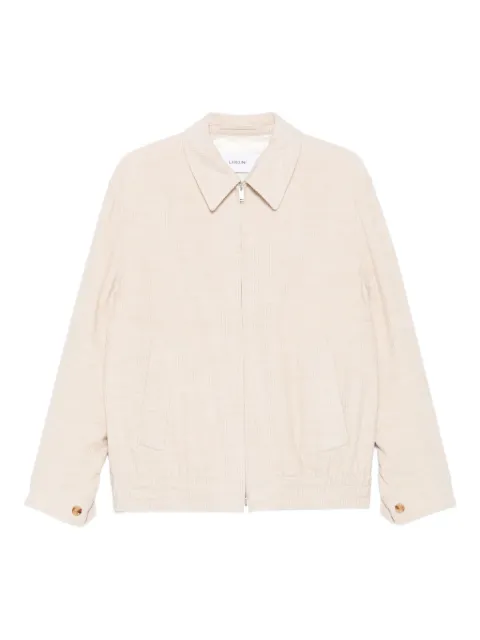 Lardini ribbed zip-up overshirt