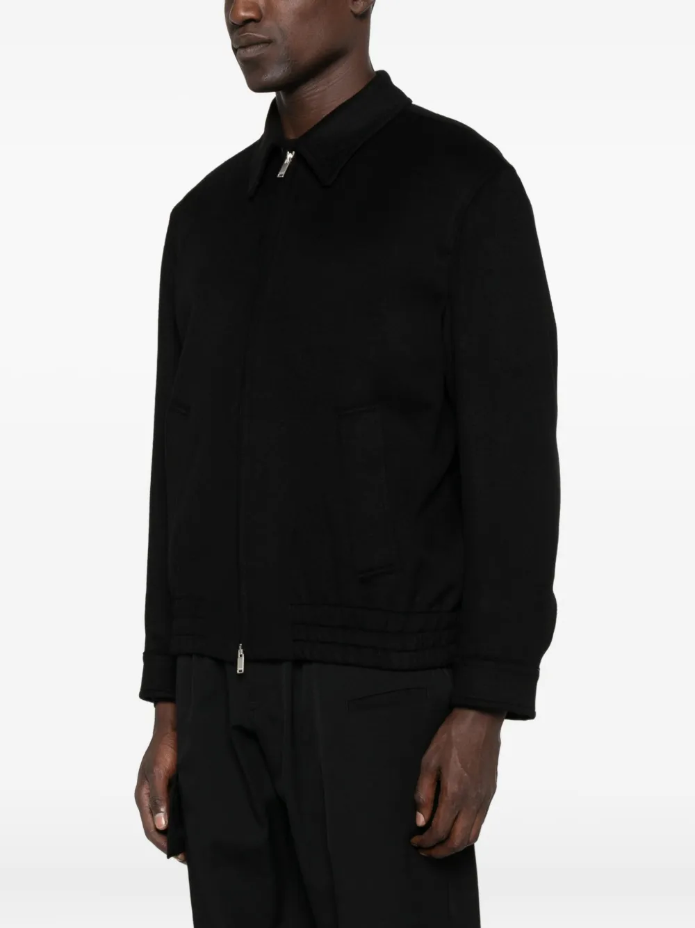 Lardini Bomberjack met rits Zwart