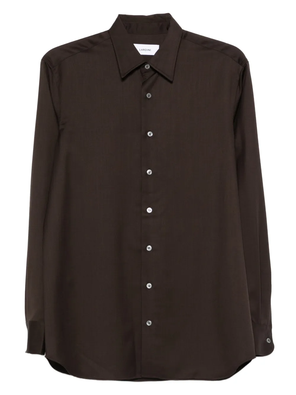 Lardini Button-down overhemd Bruin