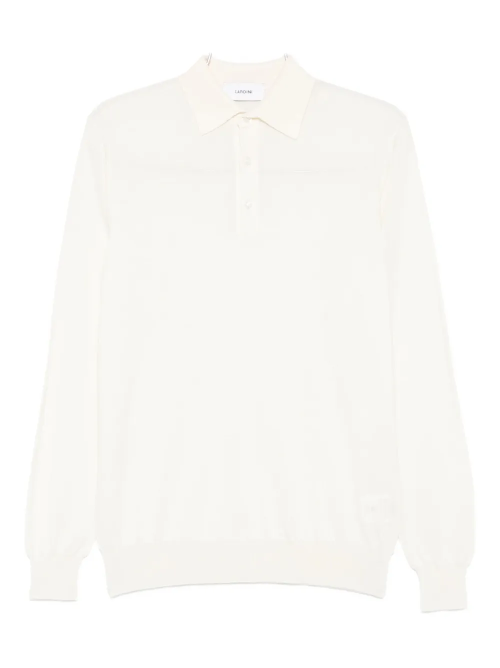 Lardini Long-sleeve Polo Shirt In Neutral
