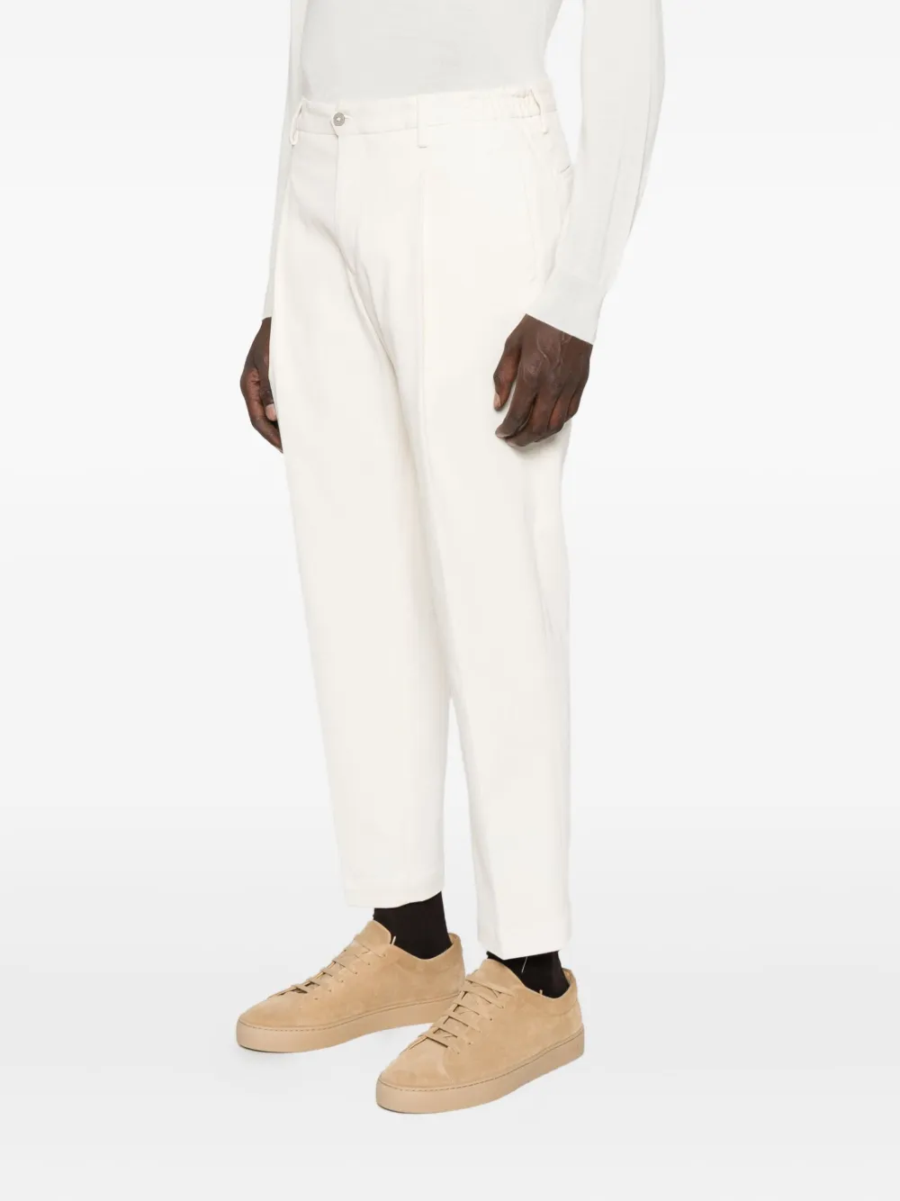 Briglia 1949 Broek met geplooide voorkant Beige