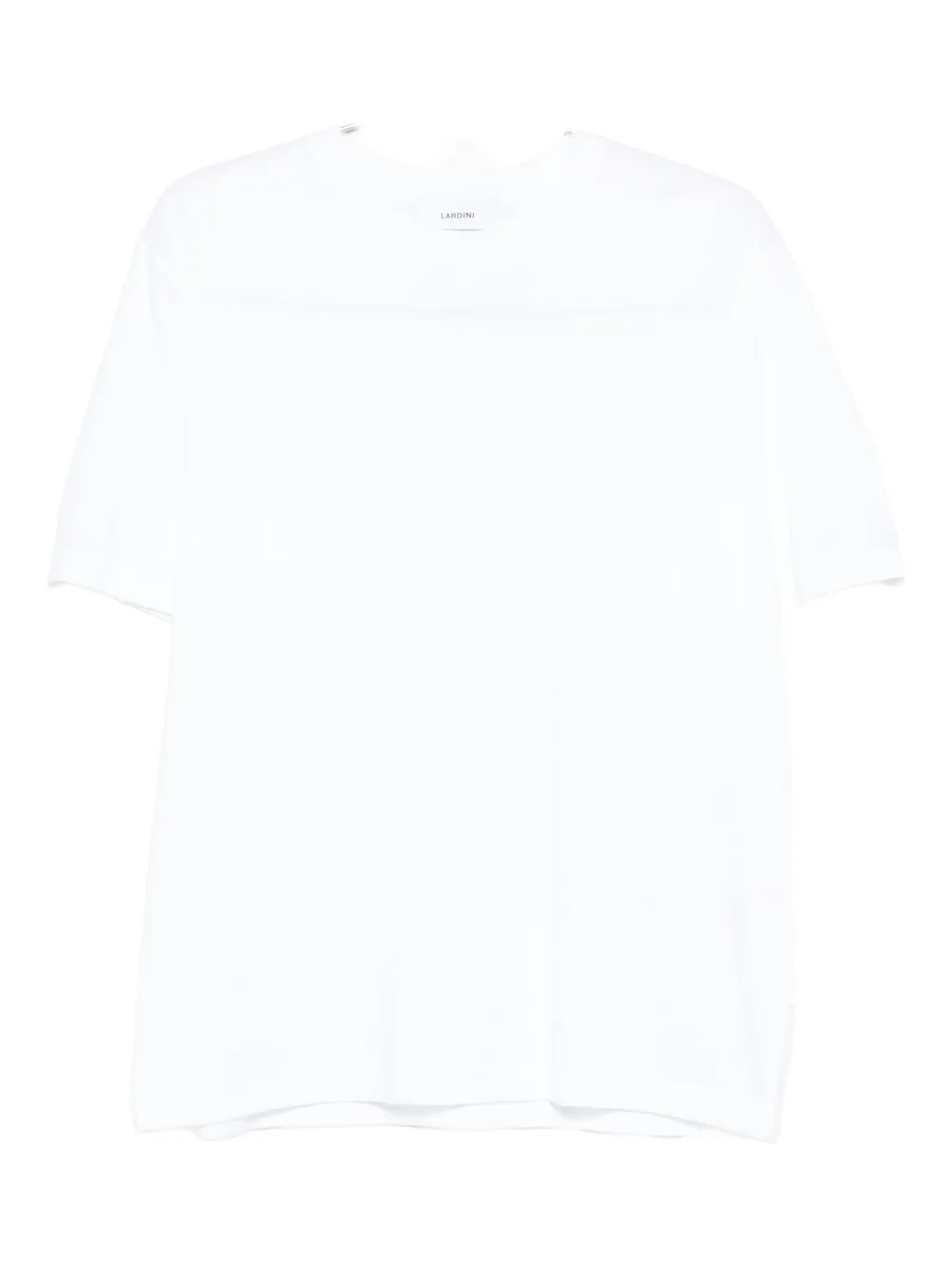 Lardini Katoenen T-shirt met korte mouwen Wit
