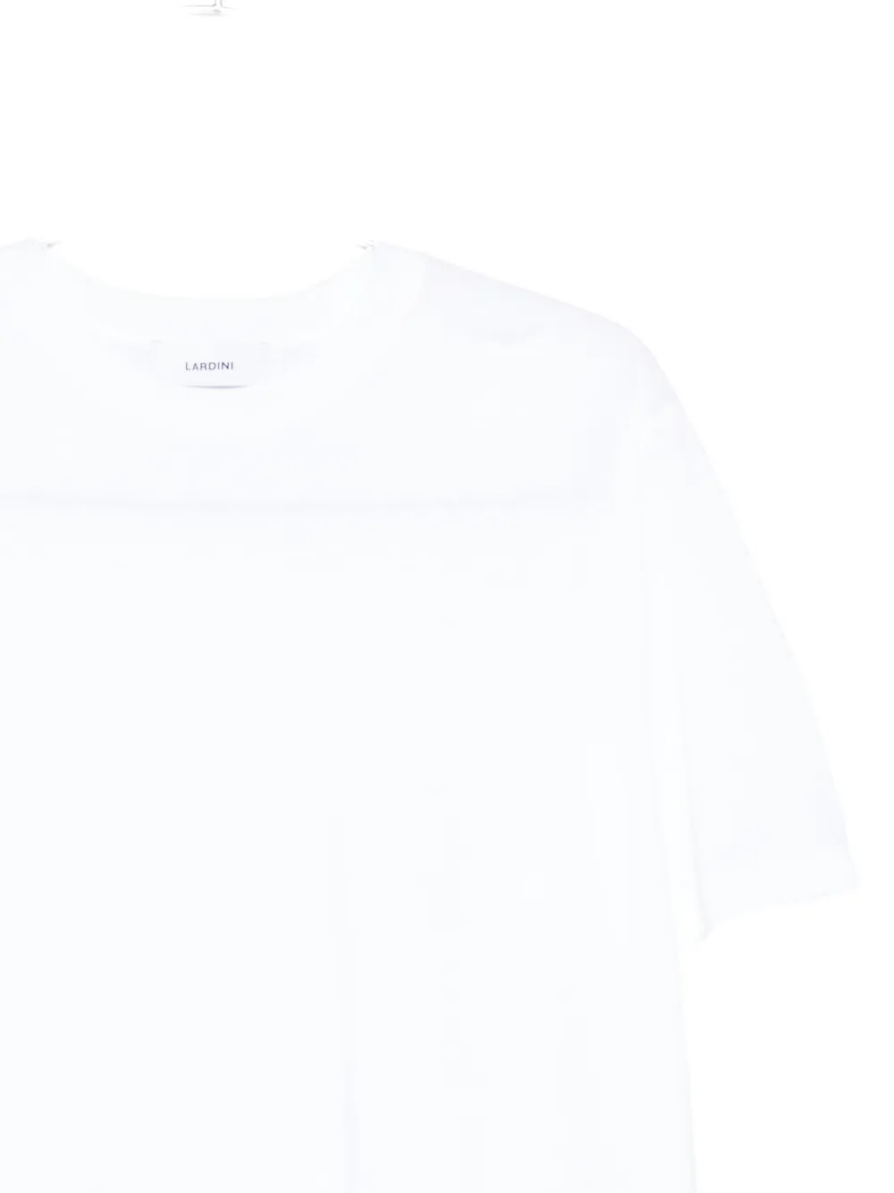 Lardini Katoenen T-shirt met korte mouwen Wit